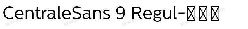 CentraleSans 9 Regul字体转换